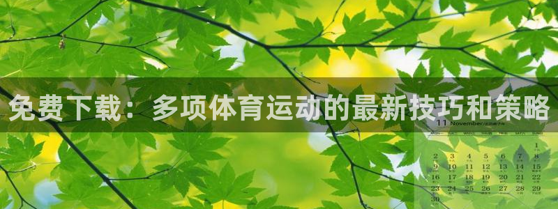 球王会体育：免费下载：多项体育运动的最新技巧和策略