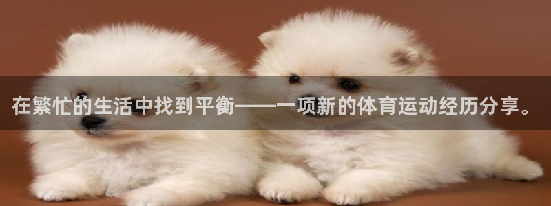 球王会体育：在繁忙的生活中找到平衡——一项新的体育运动经历分享。
